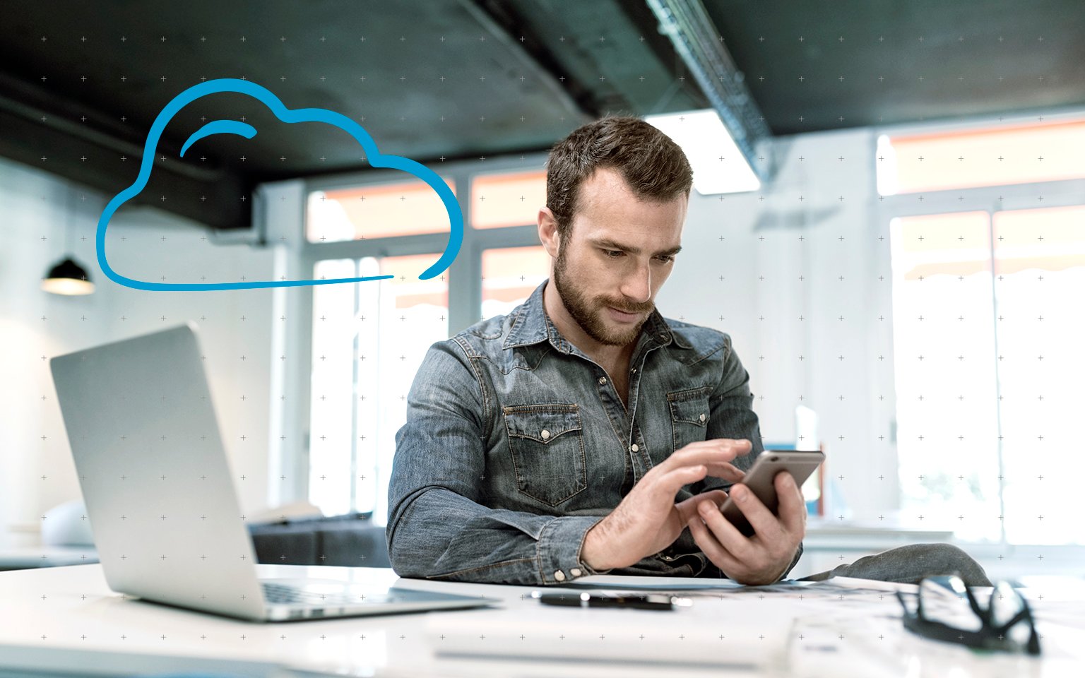 What is the open-source cloud phenomenon? man looking into his phone