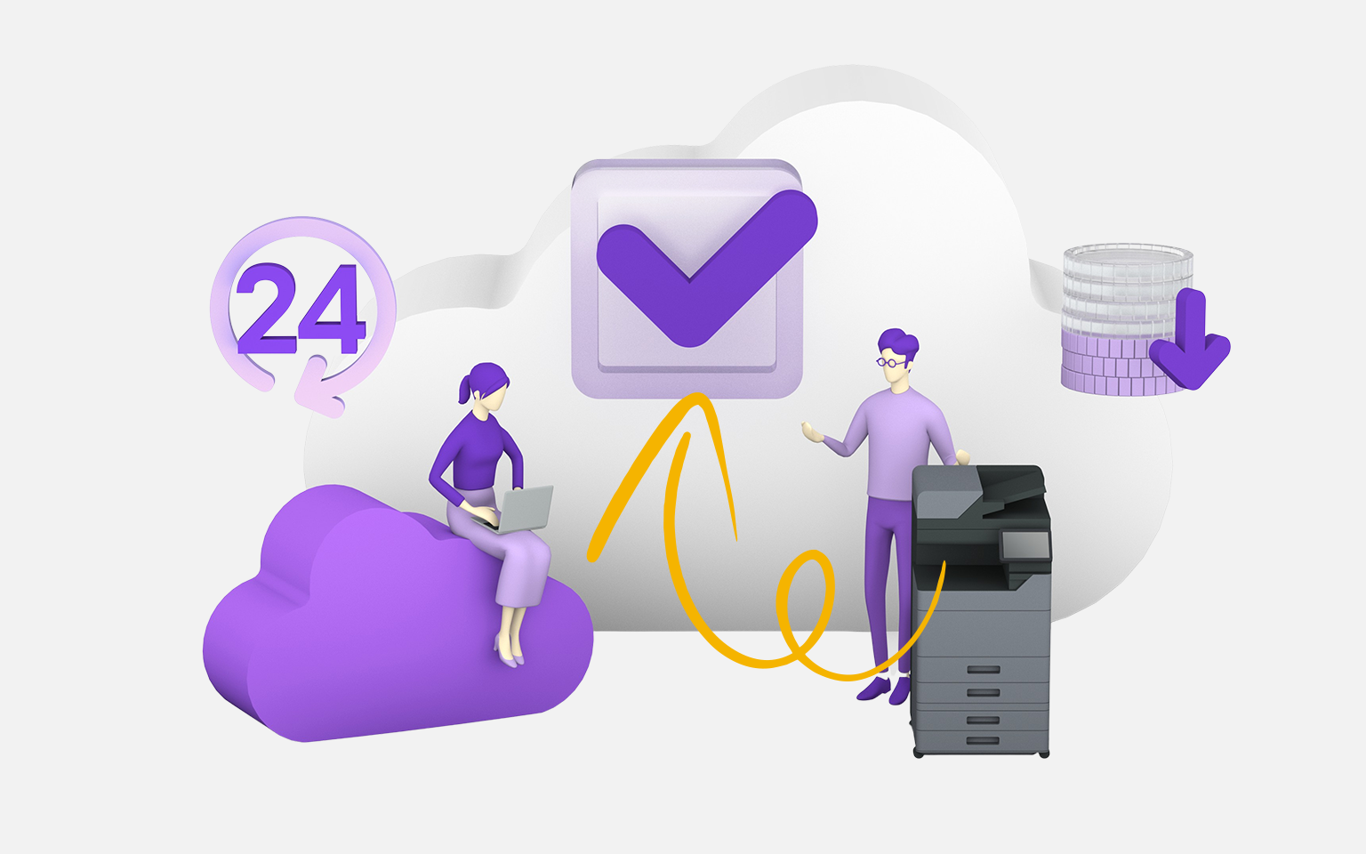 Printing software and office technology to work smarter Printing software connects cloud and printers.